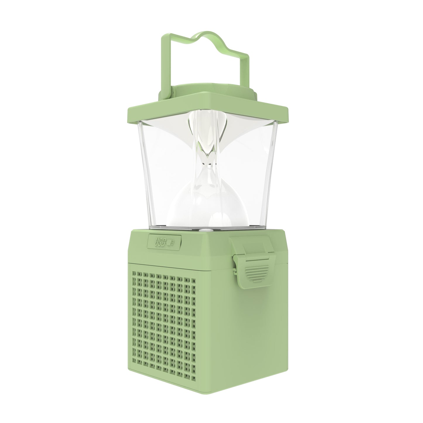 green salt water lamp